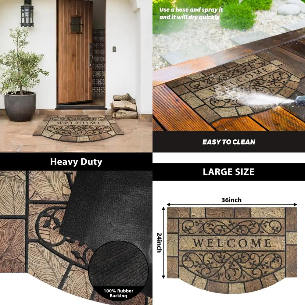 Sturdy 24x36 Inch Outdoor Welcome Mat with Anti-Slip Rubber Base for Front Entrance
Sturdy 24x36 Inch Outdoor Welcome Mat with Anti-Slip Rubber Base for Front Entrance