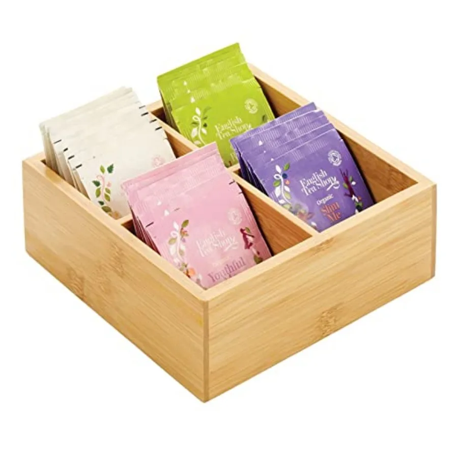 Bamboo Divided Storage Bin Container, Drawer Organizer Crate Box for Kitchen Pantry Cabinet, Shelf, Island Countertop, Holds Sn
Bamboo Divided Storage Bin Container, Drawer Organizer Crate Box for Kitchen Pantry Cabinet, Shelf, Island Countertop, Holds Sn