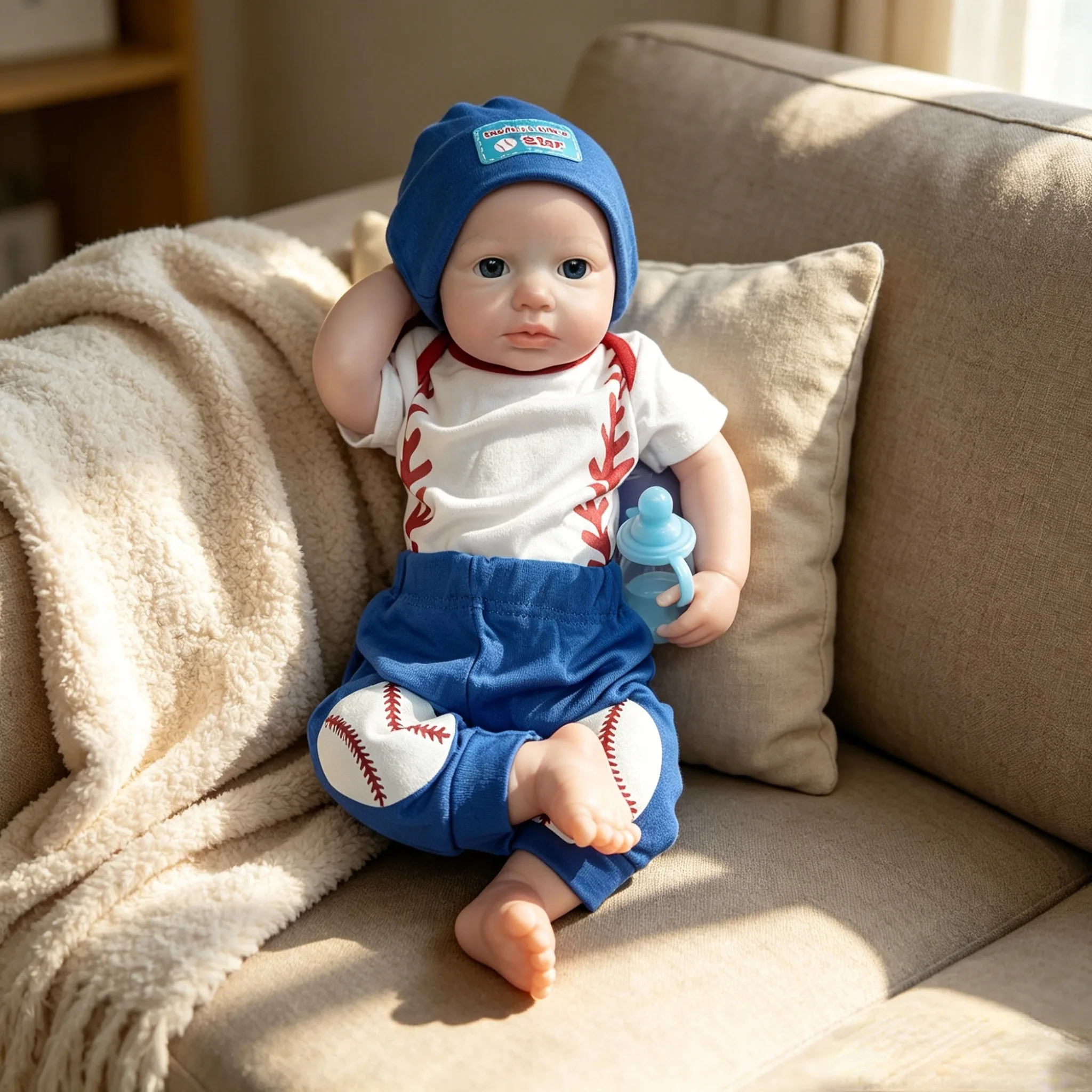18 Inch Full Silicone Reborn Baby Boy Doll, Handmade Soft Touch Realistic Newborn Toy, Perfect Birthday Gift for Kids
18 Inch Full Silicone Reborn Baby Boy Doll, Handmade Soft Touch Realistic Newborn Toy, Perfect Birthday Gift for Kids