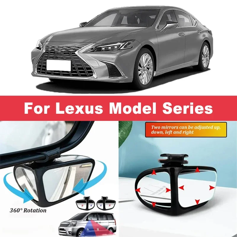 2Pcs 360° Adjustable Blind Spot Mirrors Convex Wide Angle Rearview For Lexus IS ES GS LS NX RX GX LX UX RC LC CT HS SC
2Pcs 360° Adjustable Blind Spot Mirrors Convex Wide Angle Rearview For Lexus IS ES GS LS NX RX GX LX UX RC LC CT HS SC