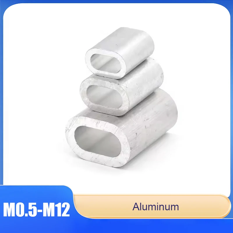1/2/5/10/20pcs Oval Aluminum Wire Rope Clamps M0.5 M0.8 M1 M1.2-M12 Durable Wire Rope Fasteners Practical Cable Clamp Hardware
1/2/5/10/20pcs Oval Aluminum Wire Rope Clamps M0.5 M0.8 M1 M1.2-M12 Durable Wire Rope Fasteners Practical Cable Clamp Hardware