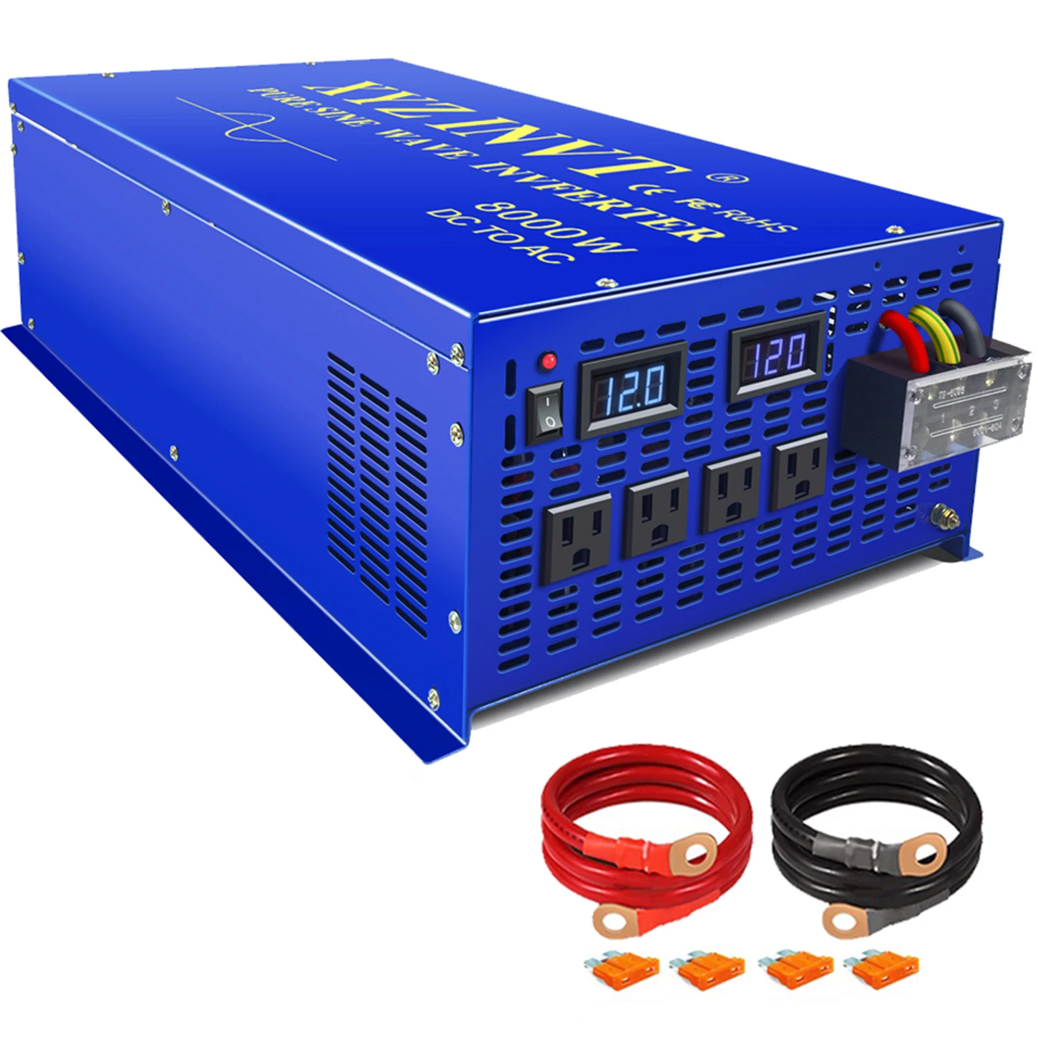 ZJZ Wechselrichter WZRELB преобразователь 12 24 36 В 48 В 8 кВт 8000 Вт 8000 Вт Одиночный 1 фаза без сетки Чистая синусоида Солнечный инверт
ZJZ Wechselrichter WZRELB преобразователь 12 24 36 В 48 В 8 кВт 8000 Вт 8000 Вт Одиночный 1 фаза без сетки Чистая синусоида Солнечный инверт