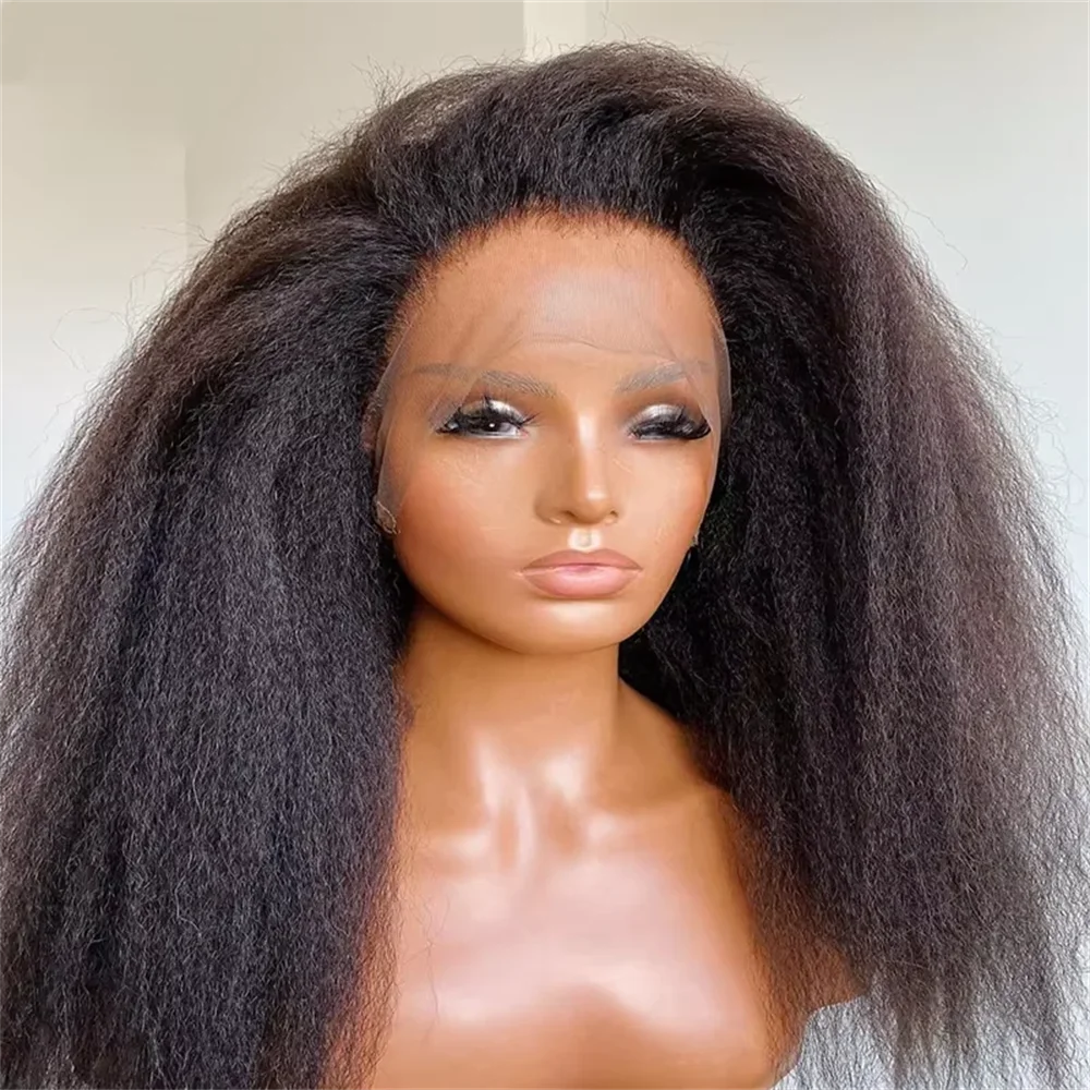 Yaki 26 inch Soft black 180 Density Kinky straight Lace Front Wig For Women With Baby Hair Synthetic Preplucked Glueless Daily
Yaki 26 inch Soft black 180 Density Kinky straight Lace Front Wig For Women With Baby Hair Synthetic Preplucked Glueless Daily