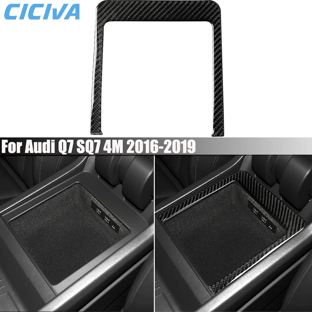 Carbon Fiber Car Accessories Center Console Armrest Storage Interior Cover Modified Trim Sticker For Audi Q7 SQ7 4M 2016-2019
Carbon Fiber Car Accessories Center Console Armrest Storage Interior Cover Modified Trim Sticker For Audi Q7 SQ7 4M 2016-2019