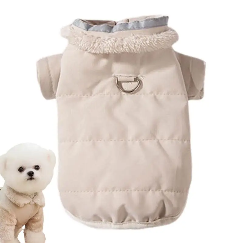 Winter Dog Coat Warm Puppy Cold Weather Coat With Rope Ring Warm Dog Cotton Outfits Double-Sided Wear For Autumn Festival 
Winter Dog Coat Warm Puppy Cold Weather Coat With Rope Ring Warm Dog Cotton Outfits Double-Sided Wear For Autumn Festival