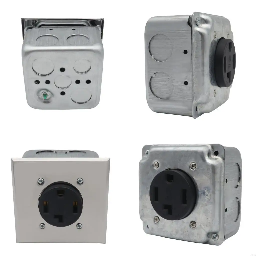 30A NEMA 14 30R Outlet Installation Set Metal Electrical Box Accessories
30A NEMA 14 30R Outlet Installation Set Metal Electrical Box Accessories