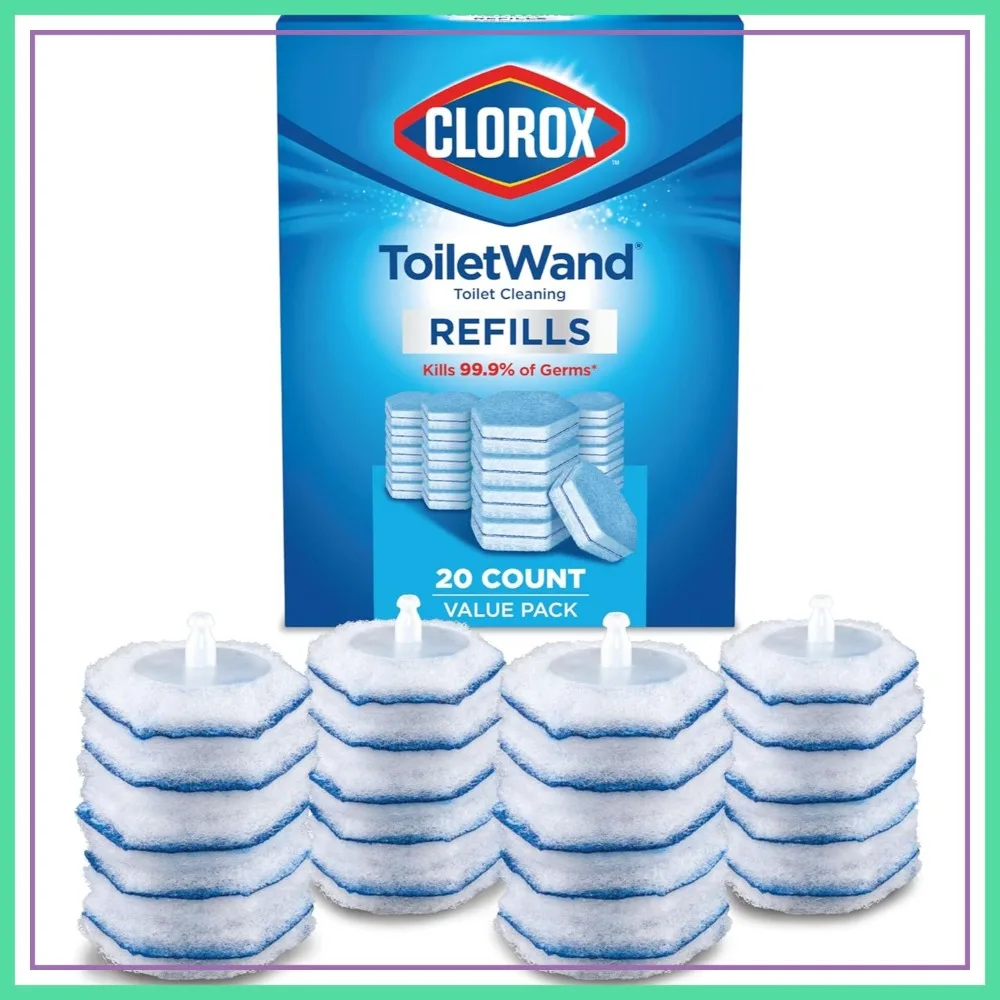 Toilet Wand Cleaner Refills, Original 20 Count, Easy Toilet Brush Alternative
Toilet Wand Cleaner Refills, Original 20 Count, Easy Toilet Brush Alternative