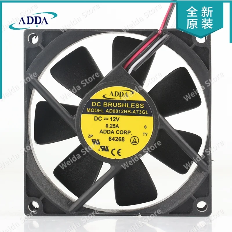 Новый вентилятор охлаждения для шкафов AD0812HB-A73GL ADDA 8CM 802580X80X25MM 12V 0.25A 3-проводной
Новый вентилятор охлаждения для шкафов AD0812HB-A73GL ADDA 8CM 802580X80X25MM 12V 0.25A 3-проводной