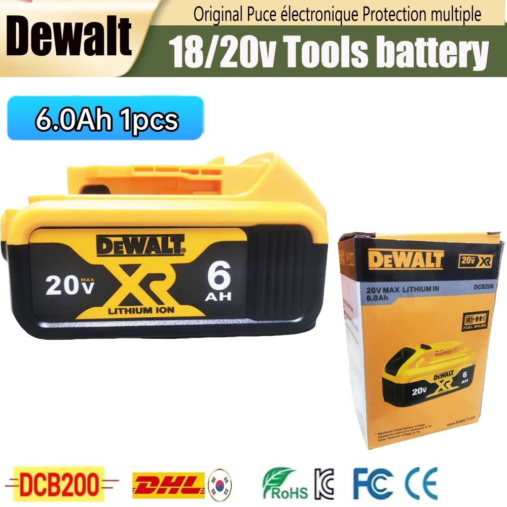 100% original Dewalt 20V 6.0Ah dcb118 dcb200 rechargeable battery,charger,fast charging, multiple chip protections, more durable
100% original Dewalt 20V 6.0Ah dcb118 dcb200 rechargeable battery,charger,fast charging, multiple chip protections, more durable