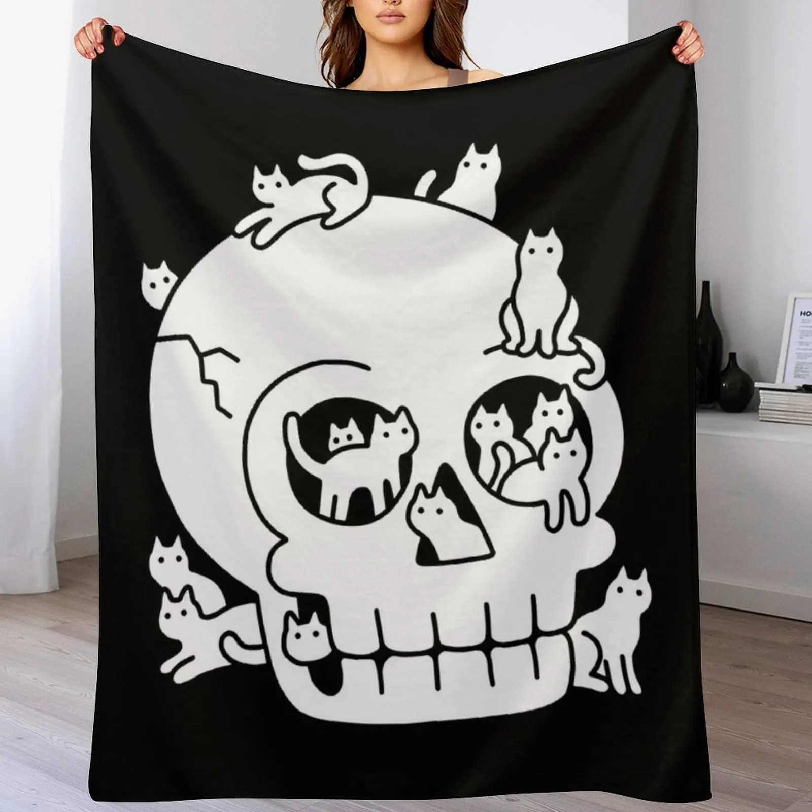 Skull is Full of Cats Doodle Throw Blanket All Weather Soft Throw Blanket for Sofa
Skull is Full of Cats Doodle Throw Blanket All Weather Soft Throw Blanket for Sofa
