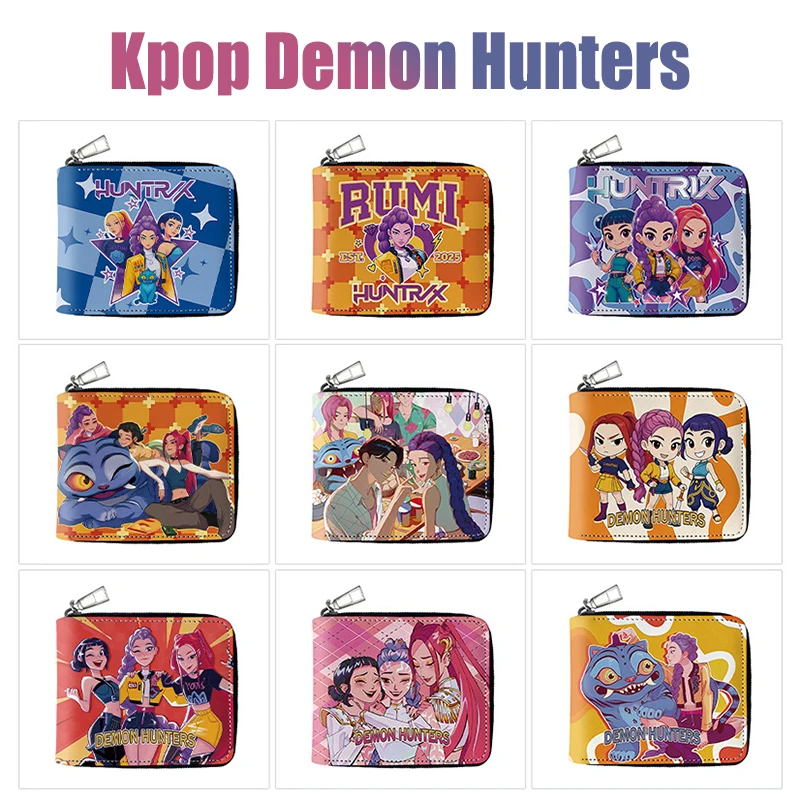 Мини-кошелек на молнии Kpop Demon Hunters Pu аниме с мультяшным принтом, короткий Rumi Mira Zoey Saja, фигурки мальчиков, сумка для хранения, подарок
Мини-кошелек на молнии Kpop Demon Hunters Pu аниме с мультяшным принтом, короткий Rumi Mira Zoey Saja, фигурки мальчиков, сумка для хранения, подарок