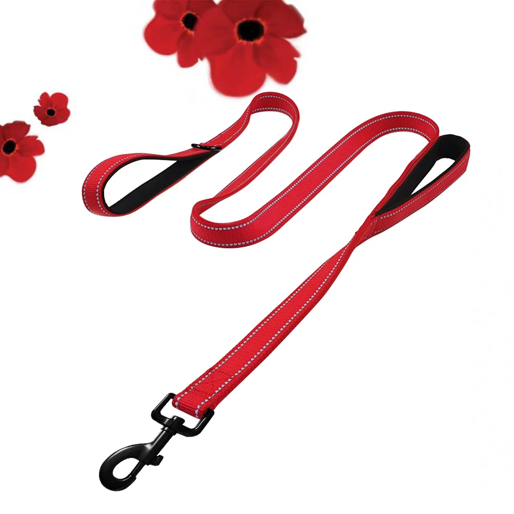 Reflective Dog Leash Double Handles High Quality Nylon Rope Durable Lightweight Comfortable Walking Lead Leash
Reflective Dog Leash Double Handles High Quality Nylon Rope Durable Lightweight Comfortable Walking Lead Leash