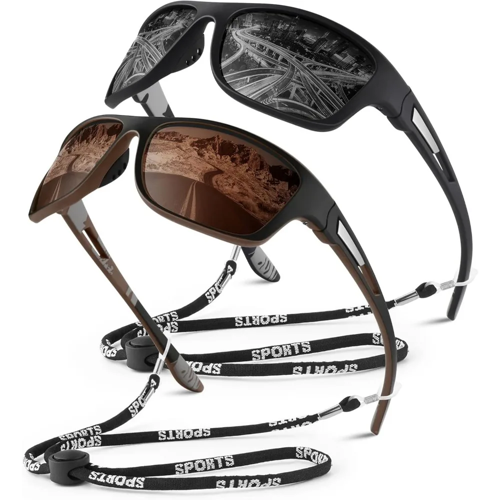 Lunettes de sport polarisées pour hommes et femmes, protection solaire pour pêche et conduite
Lunettes de sport polarisées pour hommes et femmes, protection solaire pour pêche et conduite