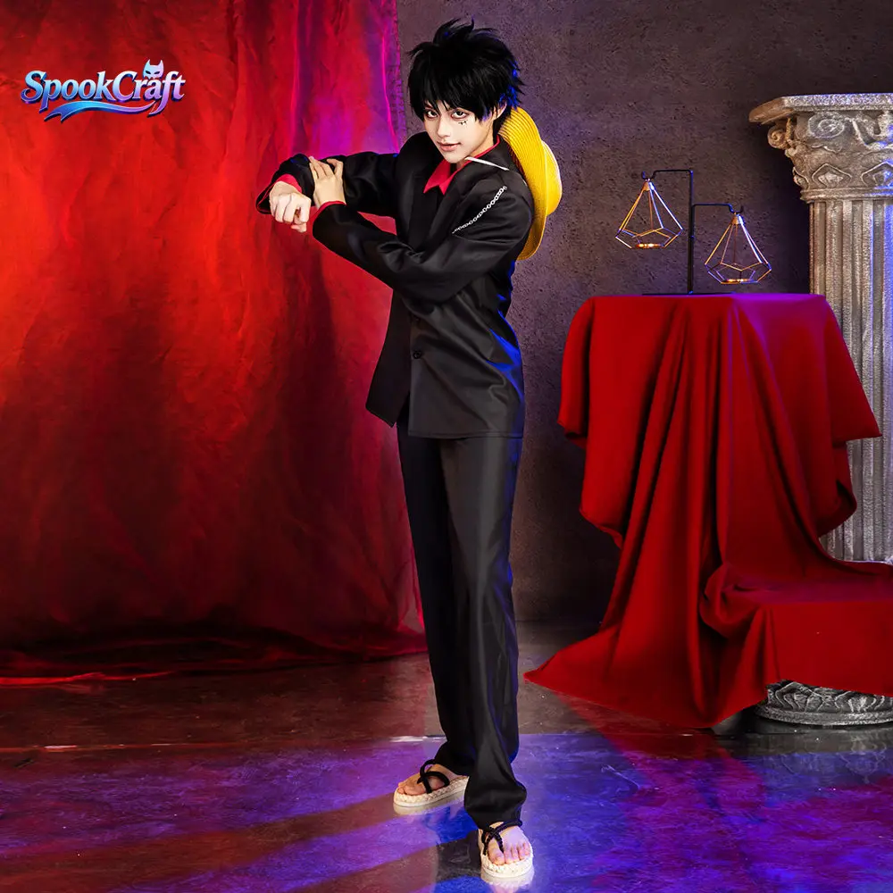 New Arrival Luffy Black Gold Suit With Cape Men Anime Cos Full Set Halloween Carnival Comic Con Role Play Stage Outfit
New Arrival Luffy Black Gold Suit With Cape Men Anime Cos Full Set Halloween Carnival Comic Con Role Play Stage Outfit