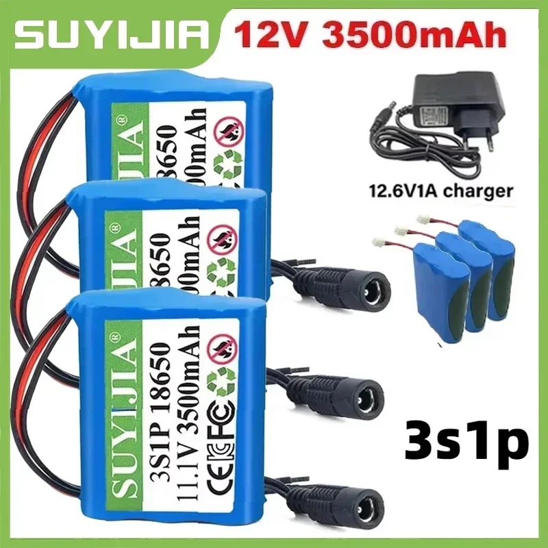 New 18650 3S1P 12V 3500mAh lithium-ion battery pack Includes BMS 12V backup power supply UPS lighting camera speakers batery 12v
New 18650 3S1P 12V 3500mAh lithium-ion battery pack Includes BMS 12V backup power supply UPS lighting camera speakers batery 12v