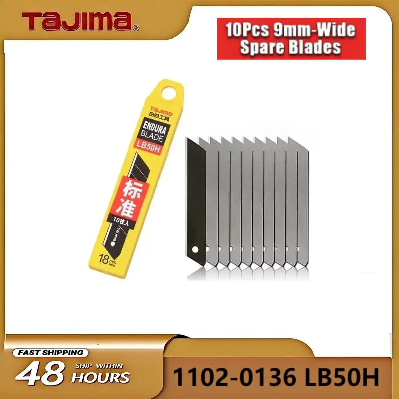 TAJIMA LB30N, 10 шт., ширина 9 мм, SK2, стальной резак, запасные сменные лезвия, аксессуары для ручных инструментов 1102-0136
TAJIMA LB30N, 10 шт., ширина 9 мм, SK2, стальной резак, запасные сменные лезвия, аксессуары для ручных инструментов 1102-0136