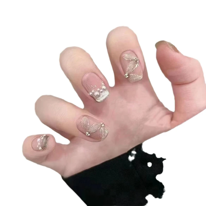 Pure handmade phototherapy wearing nail tea mist girl reuse nail patch removable
Pure handmade phototherapy wearing nail tea mist girl reuse nail patch removable