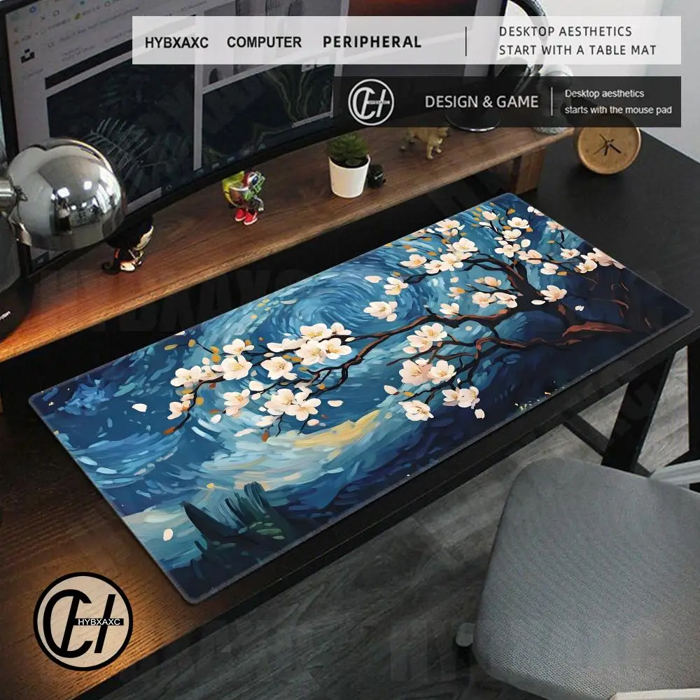Starry Night Forest Sakura Mousepad Large cherry blossom Non-Slip Rubber Desk Mat with Stitched Edges for Home Office and Gaming
Starry Night Forest Sakura Mousepad Large cherry blossom Non-Slip Rubber Desk Mat with Stitched Edges for Home Office and Gaming