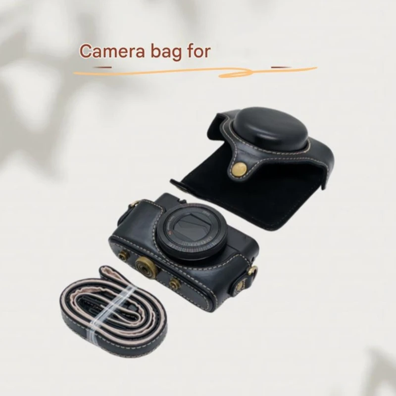 Water Resistant Retro Camera Bag PU Leather Sleeve for RX100 Camera with Scratches Proof Exterior and Soft Lining
Water Resistant Retro Camera Bag PU Leather Sleeve for RX100 Camera with Scratches Proof Exterior and Soft Lining