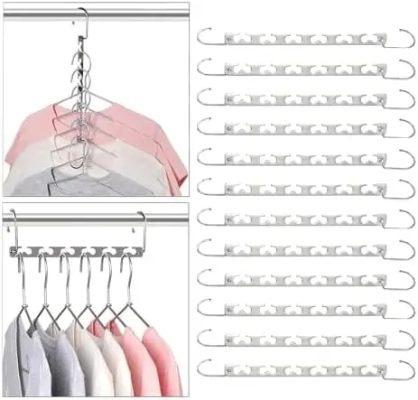 Magic Clothing Hangers Space Saving Sturdy Metal Hangers Wardrobe Closet Organizer Space Saving Hanger Pack of 12 Cascad
Magic Clothing Hangers Space Saving Sturdy Metal Hangers Wardrobe Closet Organizer Space Saving Hanger Pack of 12 Cascad