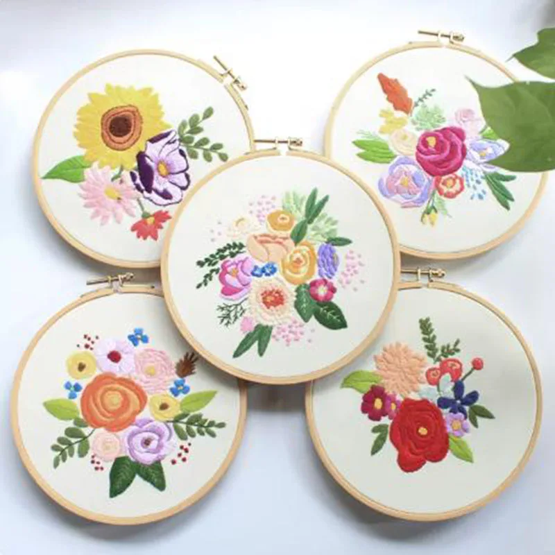DIY Embroidery Wall Art Kit for Beginners, Cross Stitch Cotton Fabric with Threads Handmade Craft for Home Decor Hanging Picture
DIY Embroidery Wall Art Kit for Beginners, Cross Stitch Cotton Fabric with Threads Handmade Craft for Home Decor Hanging Picture