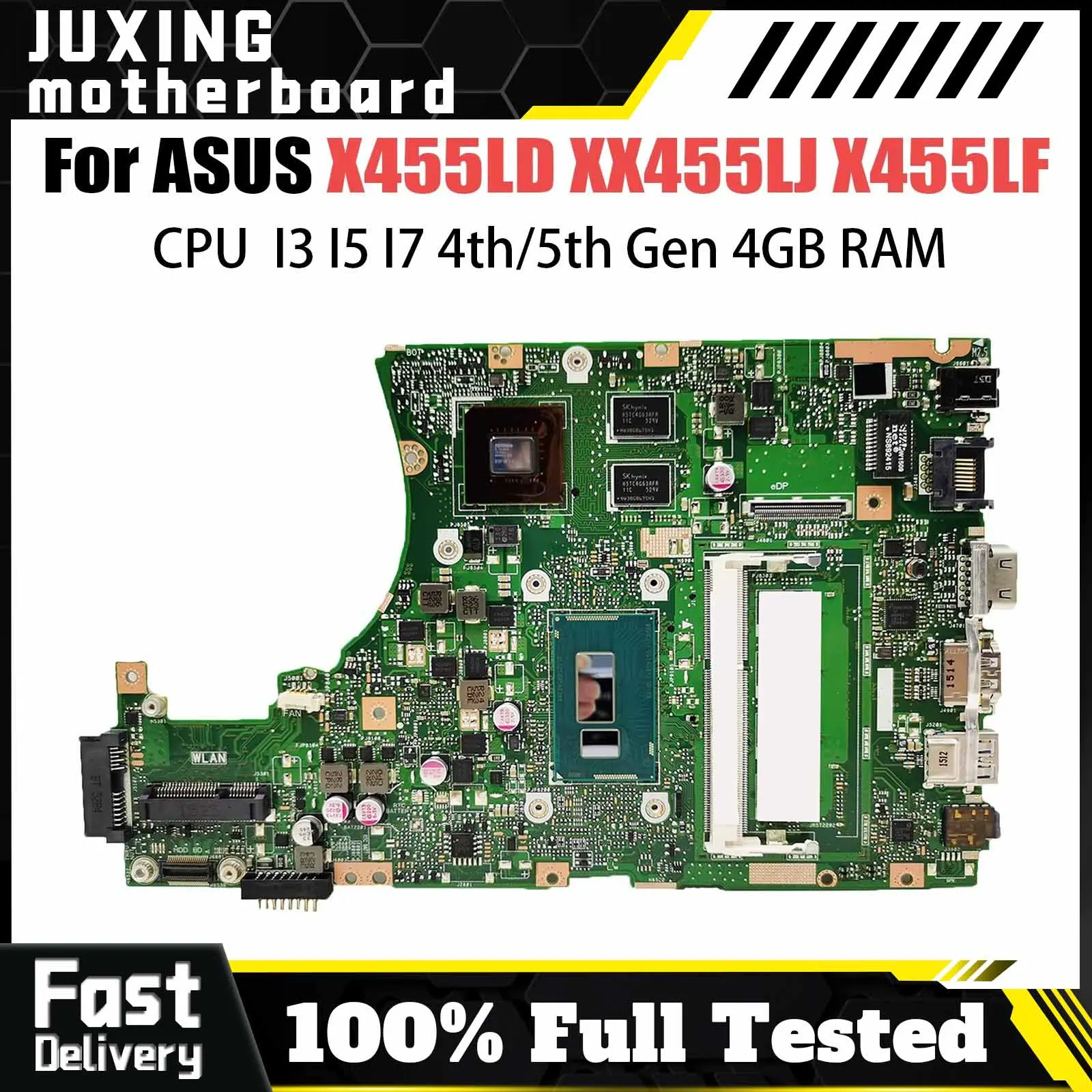 X455LJ Mainboard For ASUS X455LF X455LD X455L A455L X454L W409L F454L W419L Y483L Laptop Motherboard i3 i5 i7 PM RAM-4GB
X455LJ Mainboard For ASUS X455LF X455LD X455L A455L X454L W409L F454L W419L Y483L Laptop Motherboard i3 i5 i7 PM RAM-4GB