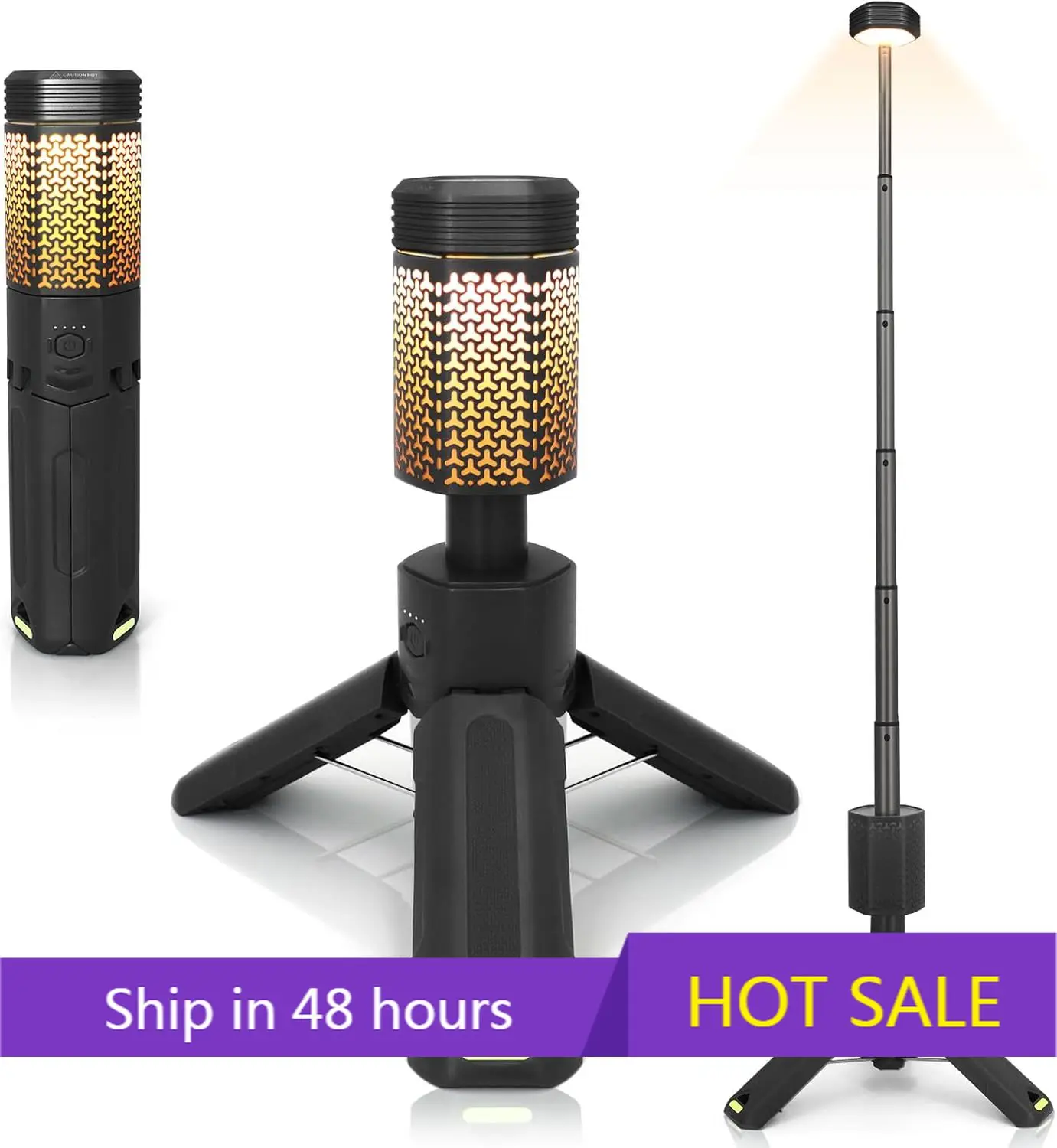 POWER LEAP Black Telescopic Camping Light Camping Lantern Rechargeable Led Work Light With Stand Portable Flashlight for Hiking
POWER LEAP Black Telescopic Camping Light Camping Lantern Rechargeable Led Work Light With Stand Portable Flashlight for Hiking