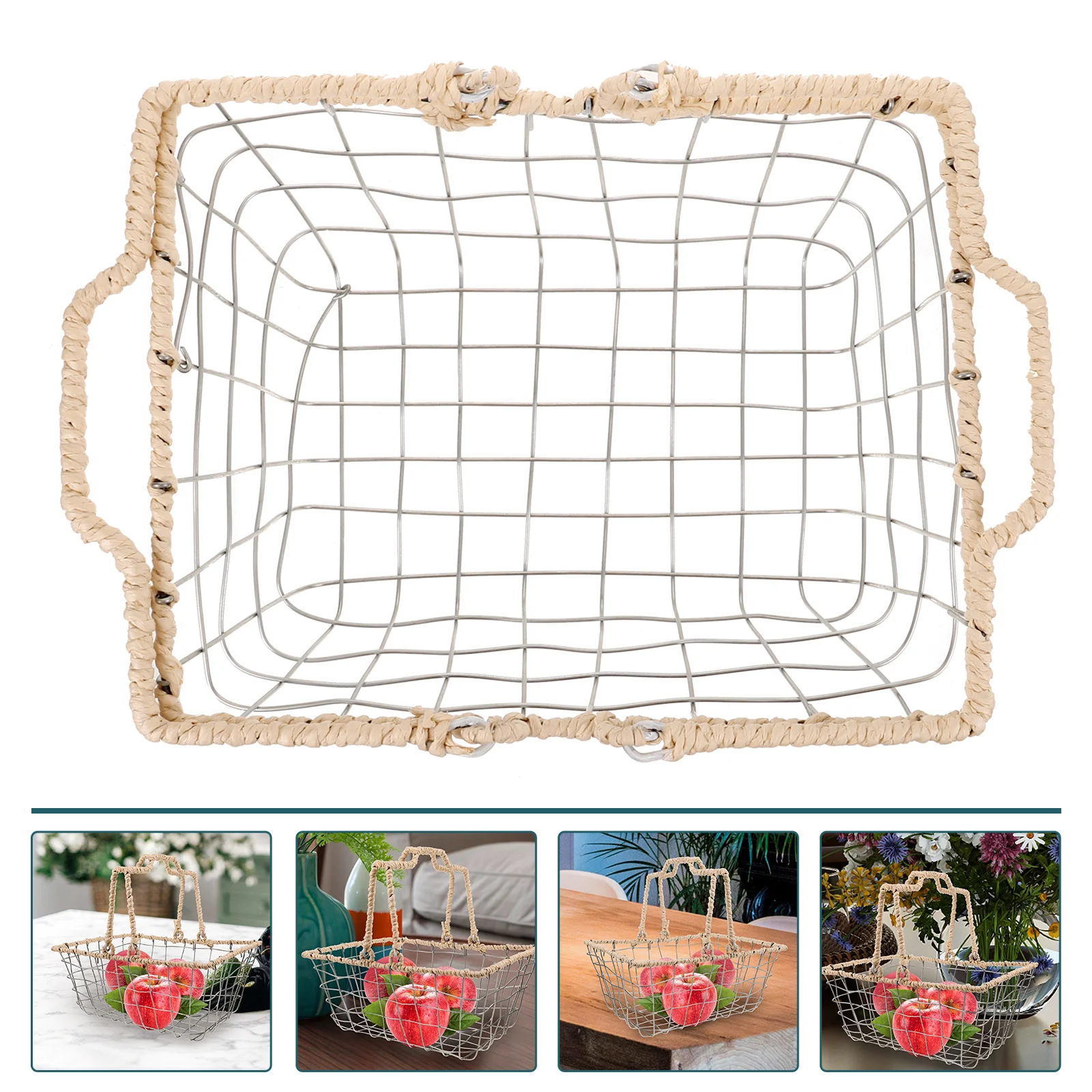 Wire Baskets for Organizing Wrought Iron Storage Fruit Holder Kitchen Countertop
Wire Baskets for Organizing Wrought Iron Storage Fruit Holder Kitchen Countertop