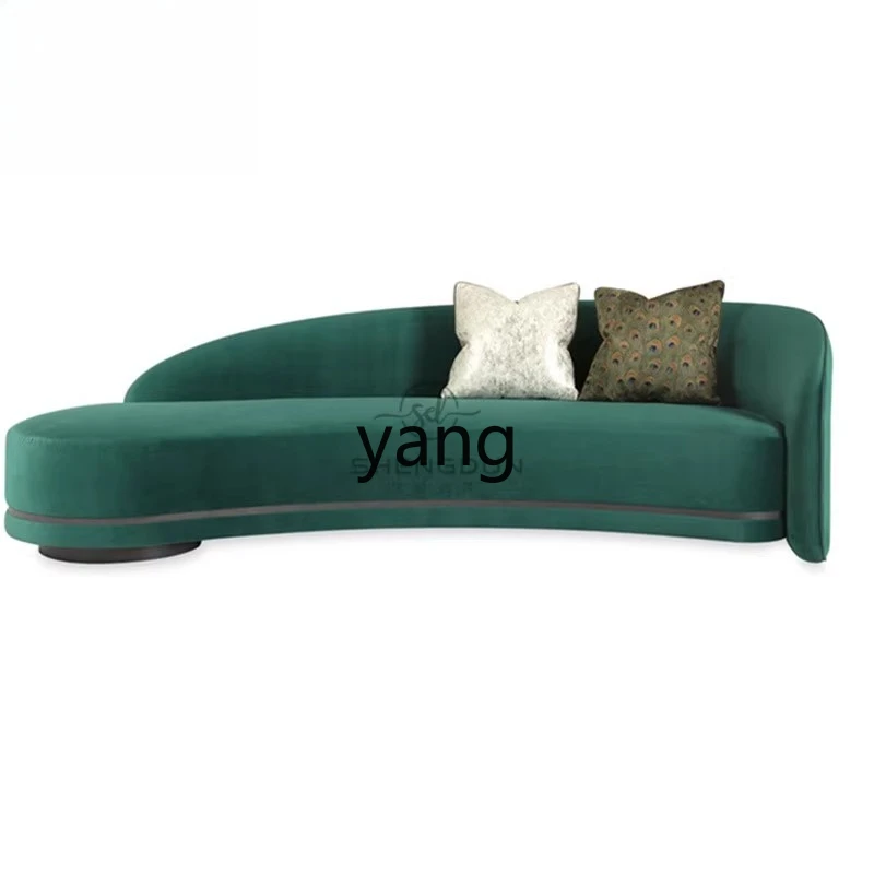 LT Nordic fashion flannel light luxury modern living room dark green curved sofa
LT Nordic fashion flannel light luxury modern living room dark green curved sofa