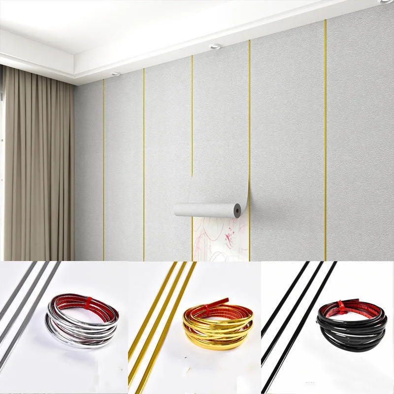 1roll Gold Decoration Line PVC Self-adhesive Background Wall Edge Banding Strip Waterproof Frame Waist Line Furniture Sticker 3D
1roll Gold Decoration Line PVC Self-adhesive Background Wall Edge Banding Strip Waterproof Frame Waist Line Furniture Sticker 3D