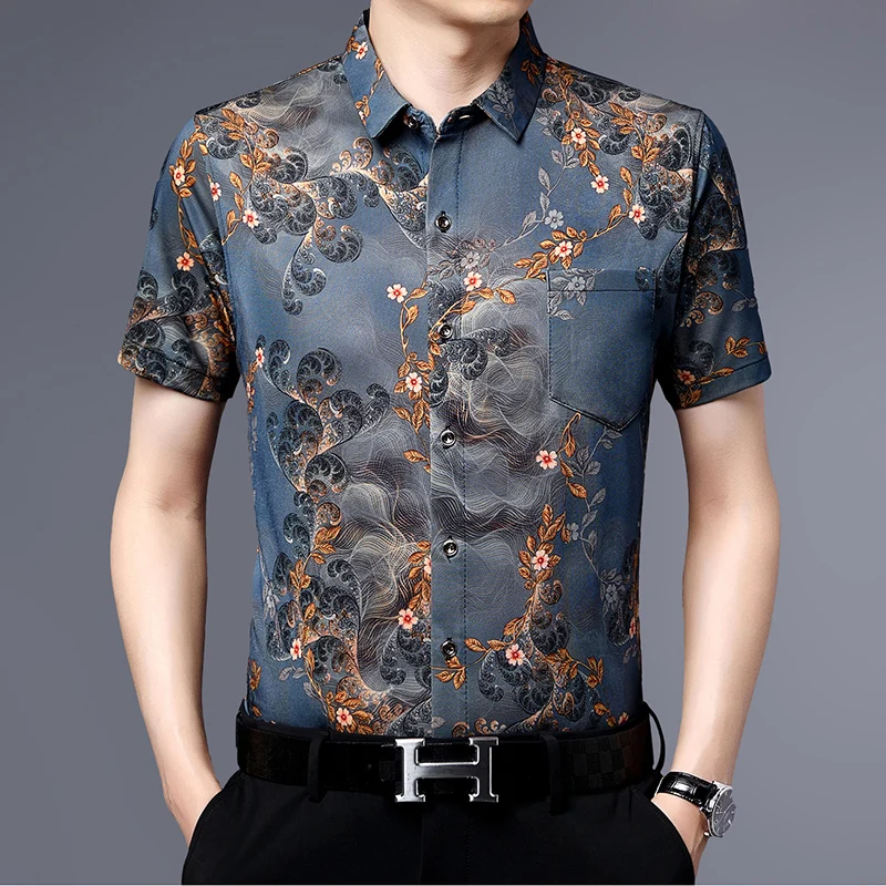 3D Print Streetwear Shirts For Men Short Sleeved Silky Easy Care Summer Quality Smooth Comfortable Regular Fit Camisas De Hombre
3D Print Streetwear Shirts For Men Short Sleeved Silky Easy Care Summer Quality Smooth Comfortable Regular Fit Camisas De Hombre