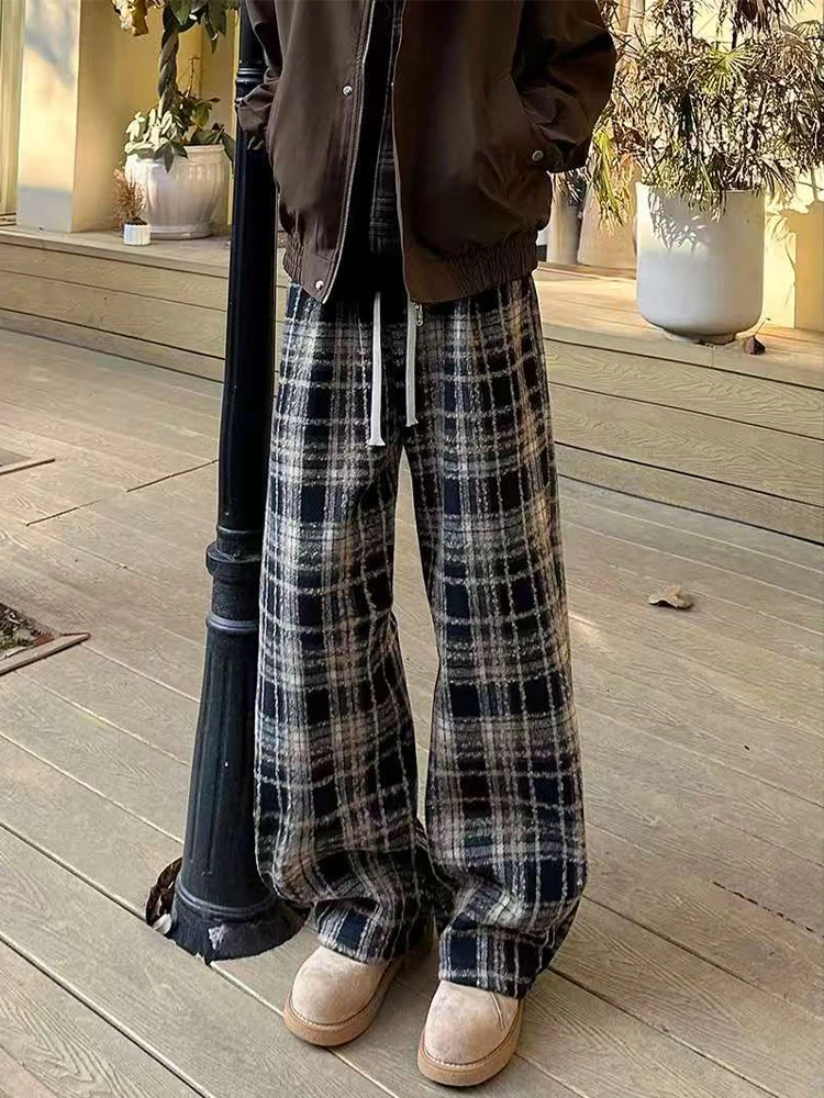 Bla American Retro Corduroy Pants Men's Winter Fce Woolen Plaid Trousers Drape Straight Casual Long Trousers
Bla American Retro Corduroy Pants Men's Winter Fce Woolen Plaid Trousers Drape Straight Casual Long Trousers