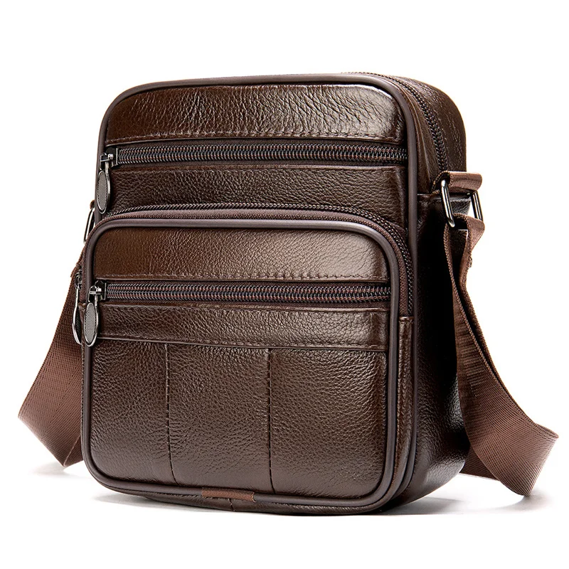 Men's High Quality Cowhide cross body bag Genuine leather shoulder bag Business leather Commuting Messenger Bag for Men gift 5
Men's High Quality Cowhide cross body bag Genuine leather shoulder bag Business leather Commuting Messenger Bag for Men gift 5