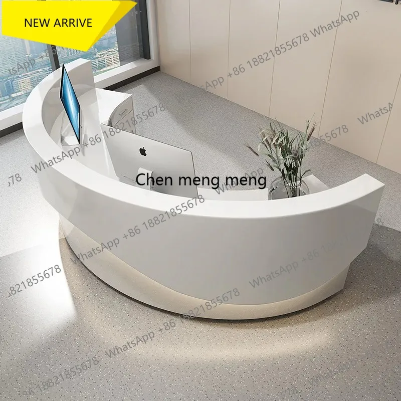 G153 Modern Reception Desk Service Beauty Salon Elegant Office Reception Desk With Drawers Curved Comptoir Caisse Corner Furnitu
G153 Modern Reception Desk Service Beauty Salon Elegant Office Reception Desk With Drawers Curved Comptoir Caisse Corner Furnitu