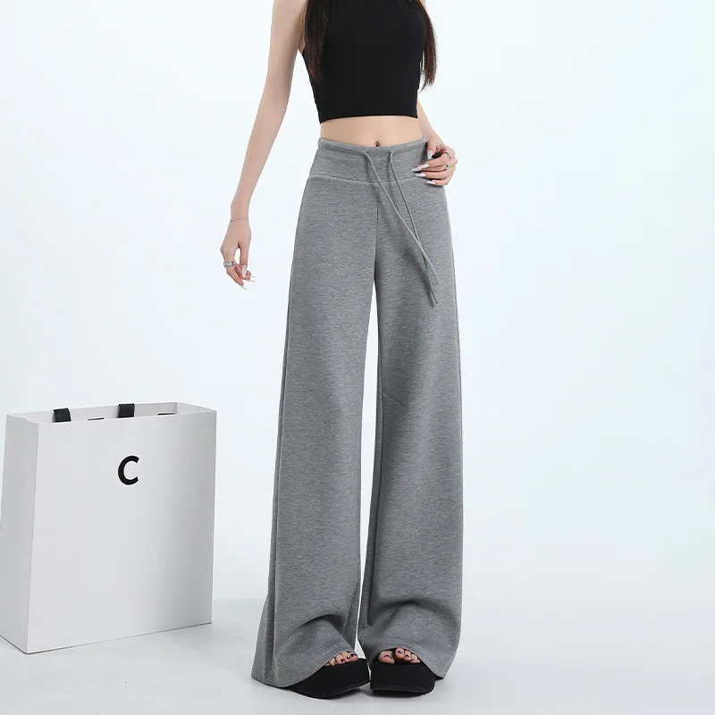 Women New Loose Comfortable Leisure Fashion Simple High-level Sense Niche Design Waist Drape Straight Slim Elastic Sports Wind
Women New Loose Comfortable Leisure Fashion Simple High-level Sense Niche Design Waist Drape Straight Slim Elastic Sports Wind