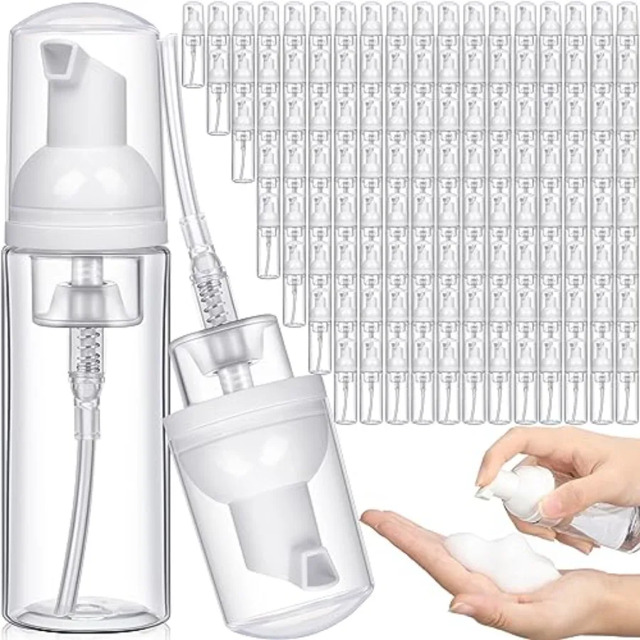 120 Pcs 2 oz Plastic Foam Soap Dispensers Bulk Refillable Foaming Pump Bottle Empty Mini Shampoo Lash Cleaning Bottles for Trav
120 Pcs 2 oz Plastic Foam Soap Dispensers Bulk Refillable Foaming Pump Bottle Empty Mini Shampoo Lash Cleaning Bottles for Trav