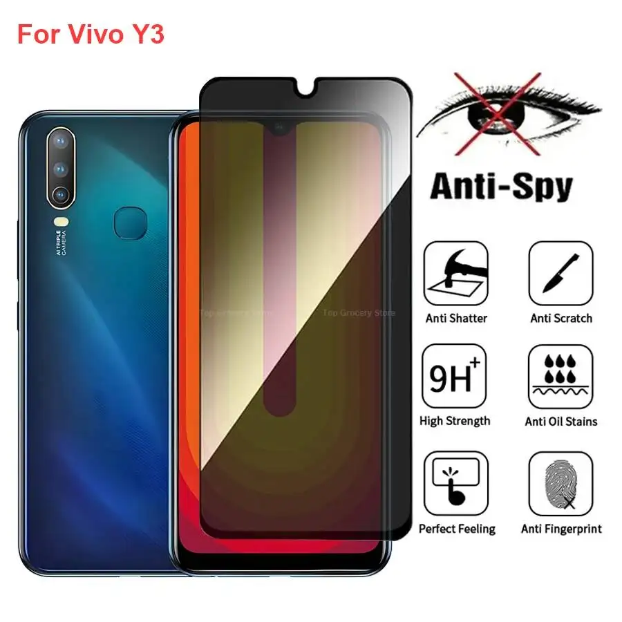 Vivo Y3 V1901A Anti Spy Privacy Tempered Glass Protector Compatible For Vivoy3 Full Cover Screen Phone Film
Vivo Y3 V1901A Anti Spy Privacy Tempered Glass Protector Compatible For Vivoy3 Full Cover Screen Phone Film