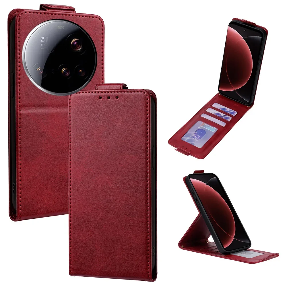 Vertical Magnetic Flip Phone Cover for Xiaomi 12S 13 15 Ultra 15T 14T 13 12S Pro with Built-in Wallet Card Case Slots
Vertical Magnetic Flip Phone Cover for Xiaomi 12S 13 15 Ultra 15T 14T 13 12S Pro with Built-in Wallet Card Case Slots