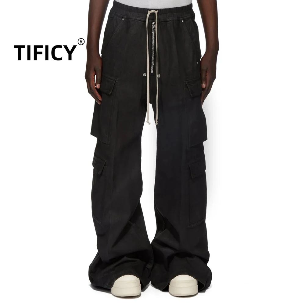 High Street RO Style Brushed Wax Coated Flared Jeans Pant Men's Washed and Worn Casual Retro Loose Wide Leg Work Pants
High Street RO Style Brushed Wax Coated Flared Jeans Pant Men's Washed and Worn Casual Retro Loose Wide Leg Work Pants