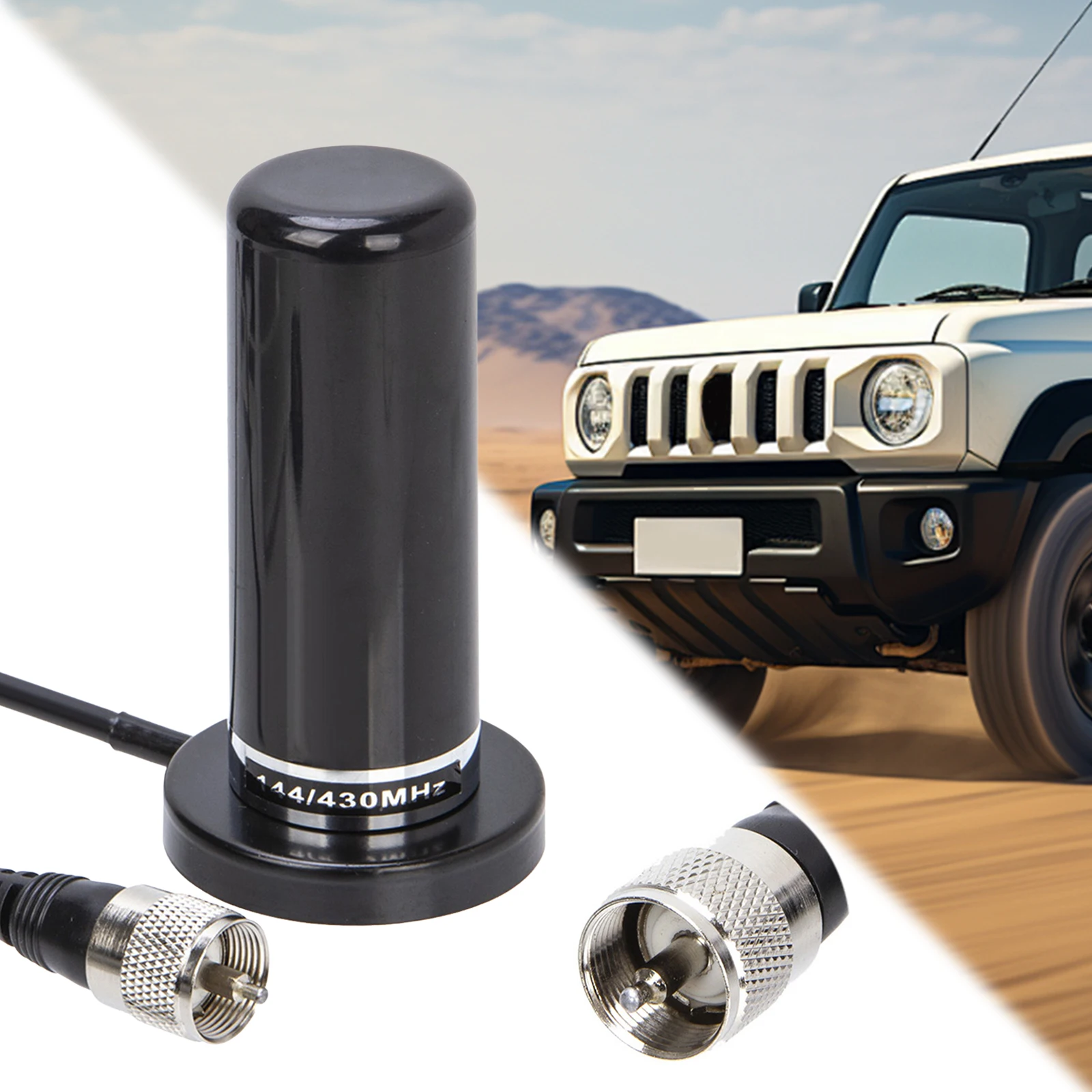 Dual Band VHF UHF Ham Mobile Radio Antenna PL259 Connector Vehicle Ham Mobile Radio Antenna with Base Extension Cable 144/430mhz
Dual Band VHF UHF Ham Mobile Radio Antenna PL259 Connector Vehicle Ham Mobile Radio Antenna with Base Extension Cable 144/430mhz