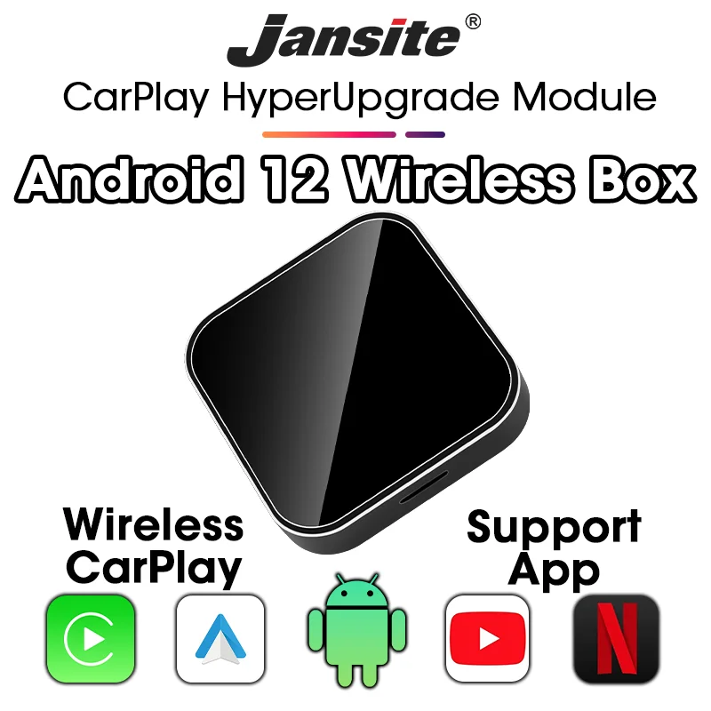 Jansite 3 в 1 Android 12 Универсальный беспроводной CarPlay модуль обновления Android Авто USB проводной CarPlay дисплей для беспроводной AI Box
Jansite 3 в 1 Android 12 Универсальный беспроводной CarPlay модуль обновления Android Авто USB проводной CarPlay дисплей для беспроводной AI Box