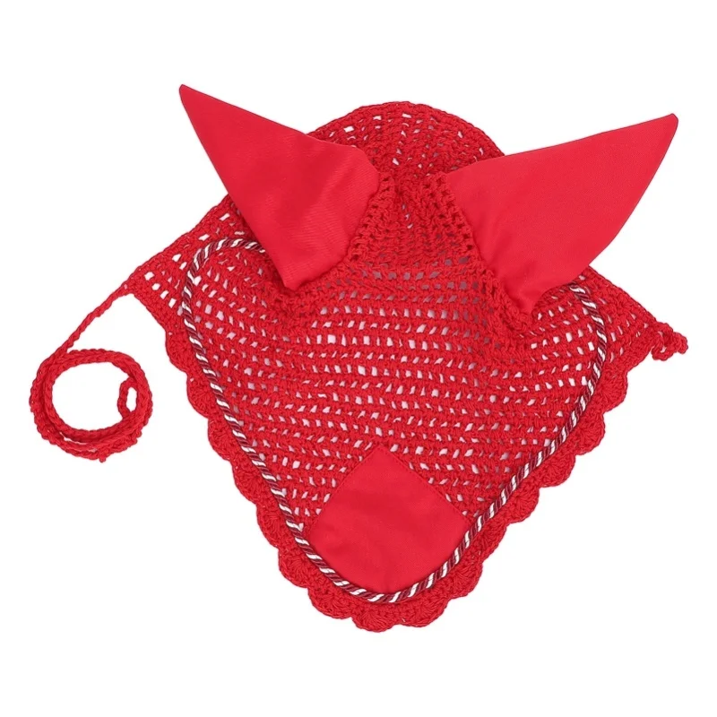 Horse Ear Bonnet Cotton Breathable Horse Fly Veil Ear Net Crochet Equestrian For Sensitive Horses
Horse Ear Bonnet Cotton Breathable Horse Fly Veil Ear Net Crochet Equestrian For Sensitive Horses