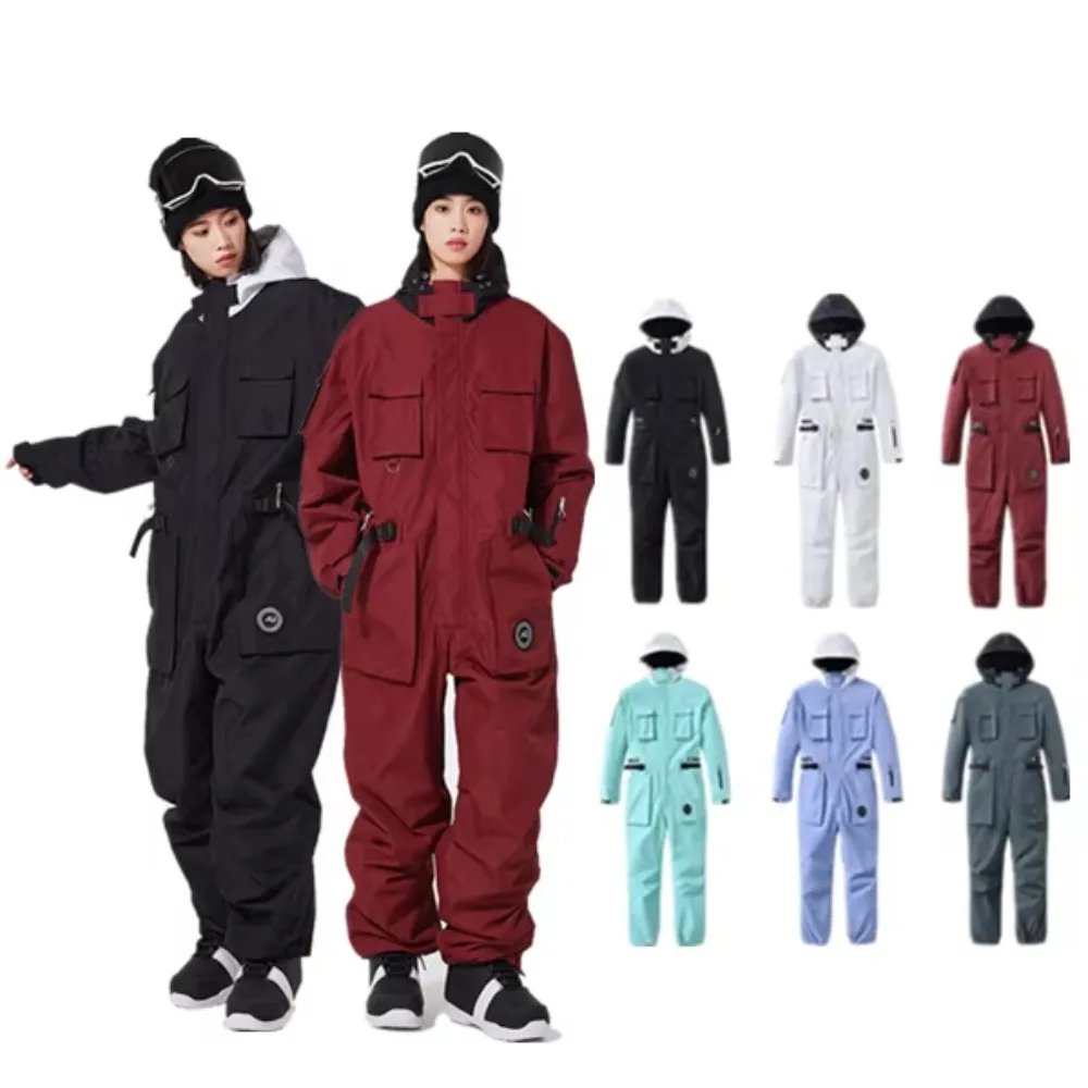 High Quality Unisex Loose Winter Outdoor Windproof Waterproof Warm Ski Jumpsuit One-piece Ski Suit for Men and Women
High Quality Unisex Loose Winter Outdoor Windproof Waterproof Warm Ski Jumpsuit One-piece Ski Suit for Men and Women