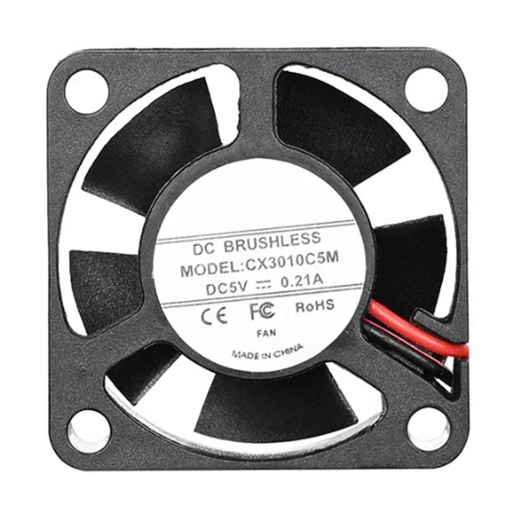 2-Pack 3010 Dual Bearing Mini Cooling Fan For 3D Printer Parts (3010 5V/12V/24V) Home Tools Hot-Selling Accessories
2-Pack 3010 Dual Bearing Mini Cooling Fan For 3D Printer Parts (3010 5V/12V/24V) Home Tools Hot-Selling Accessories