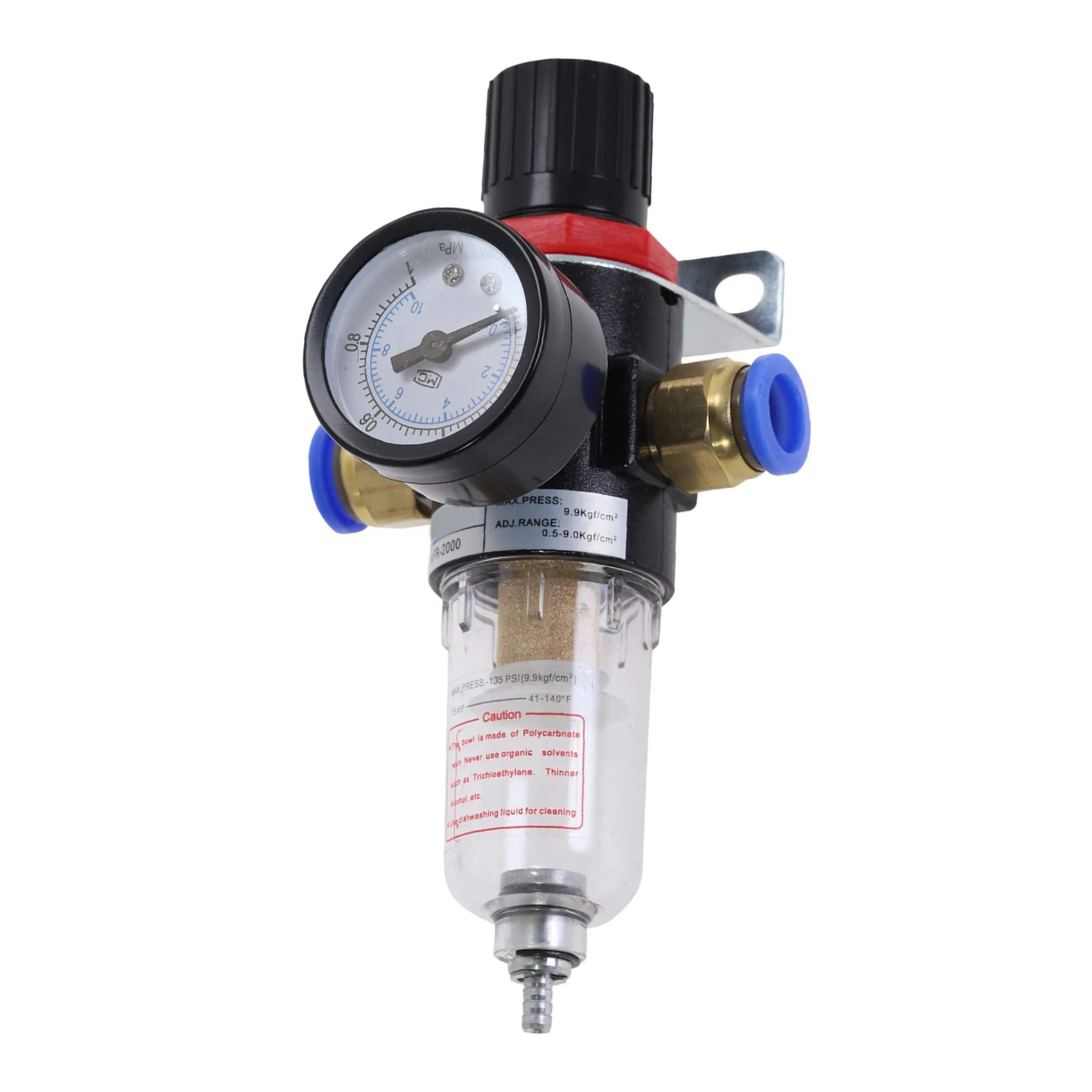 Air Filter Pressure Regulator 1/4 Inch AFR2000 Water Separator Air Tool Compressor Filter with 10MM Connector
Air Filter Pressure Regulator 1/4 Inch AFR2000 Water Separator Air Tool Compressor Filter with 10MM Connector