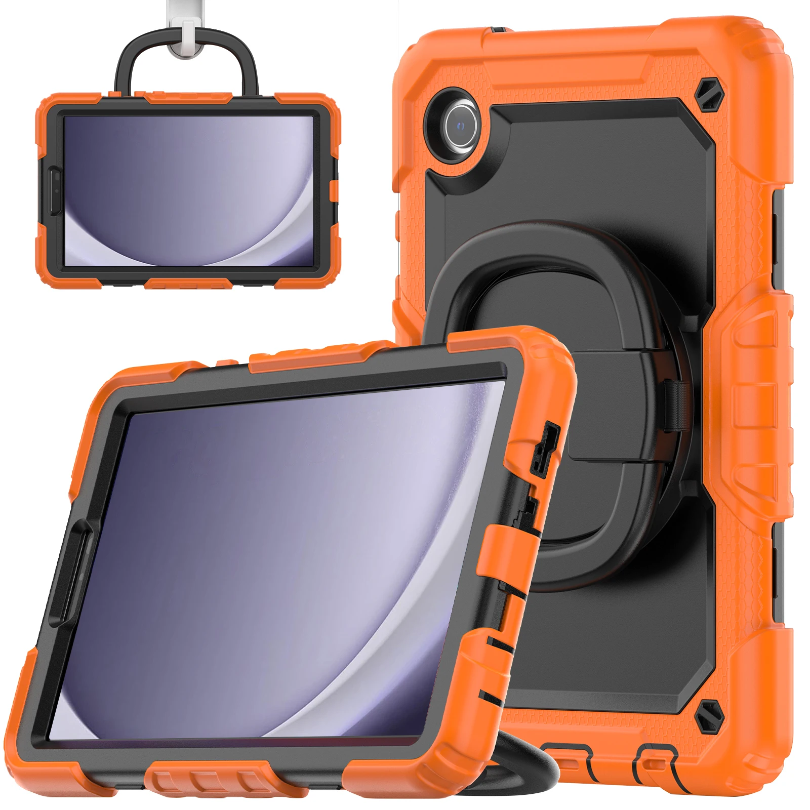 360 Rotatable Stand Case For Samsung Galaxy Tab A9 2023 8.7inch SM-X110 SM-X115 SM-X117 With Handle Grip Hybrid Cover Shockproof
360 Rotatable Stand Case For Samsung Galaxy Tab A9 2023 8.7inch SM-X110 SM-X115 SM-X117 With Handle Grip Hybrid Cover Shockproof