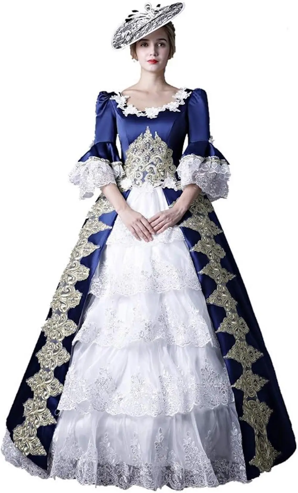 Платье KEMAO в стиле рококо и барокко XVIII века, бальное платье Марии-Антуанетты, историческое платье эпохи Возрождения, средневековое, викторианское платье для выпускного бала
Платье KEMAO в стиле рококо и барокко XVIII века, бальное платье Марии-Антуанетты, историческое платье эпохи Возрождения, средневековое, викторианское платье для выпускного бала