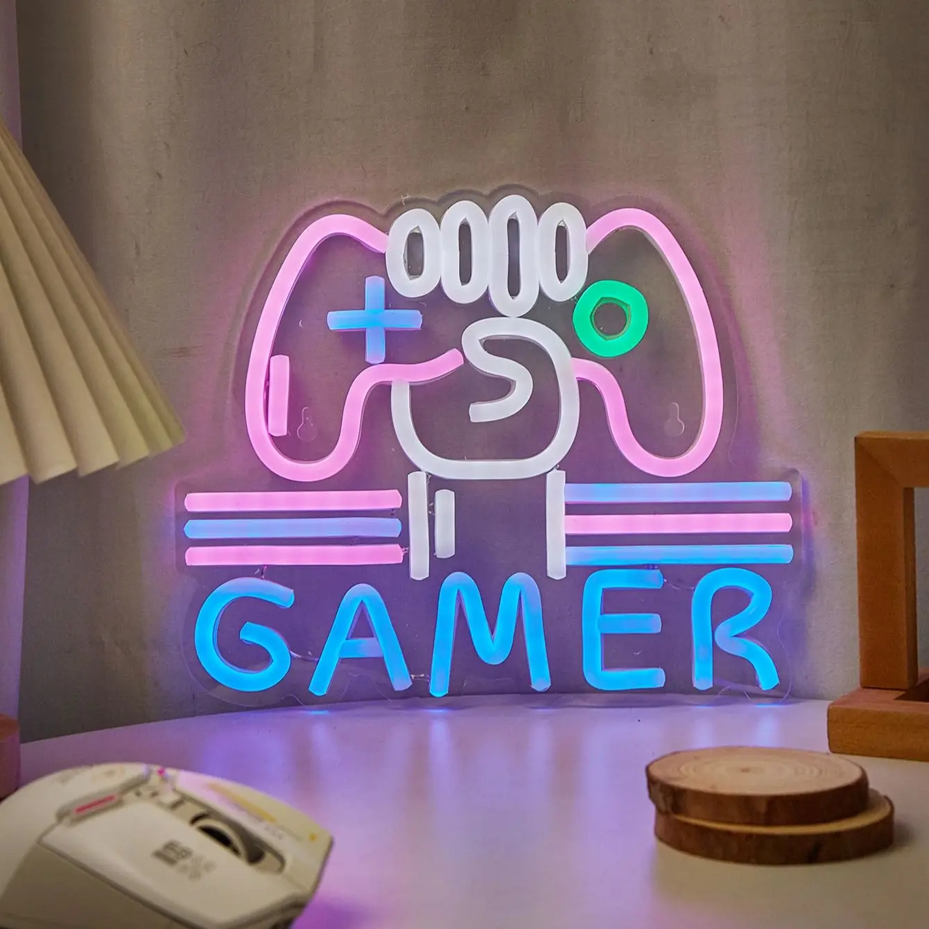 Chi-buy LED Neon GAMER +Handle USB Powered Neon Signs Night Light Suitable for Bedroom, Wedding, Halloween, Thanksgiving, Chris
Chi-buy LED Neon GAMER +Handle USB Powered Neon Signs Night Light Suitable for Bedroom, Wedding, Halloween, Thanksgiving, Chris