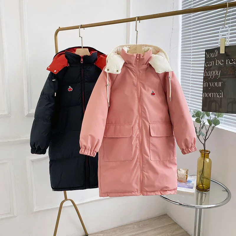-30℃ Winter Thick Warm Jacket for Girls Double Side Wearable Cotton Clothes Cold Hooded Coats Kids Parka Snowsuit Outerwear
-30℃ Winter Thick Warm Jacket for Girls Double Side Wearable Cotton Clothes Cold Hooded Coats Kids Parka Snowsuit Outerwear