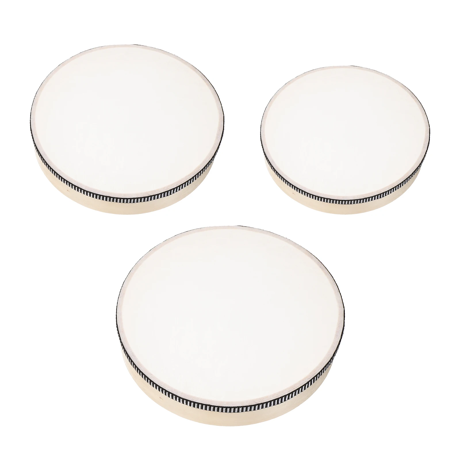 3 Pcs Tambourine Orff Hand Drum Kids Musical Instruments Baby for Handheld Percussion 
3 Pcs Tambourine Orff Hand Drum Kids Musical Instruments Baby for Handheld Percussion